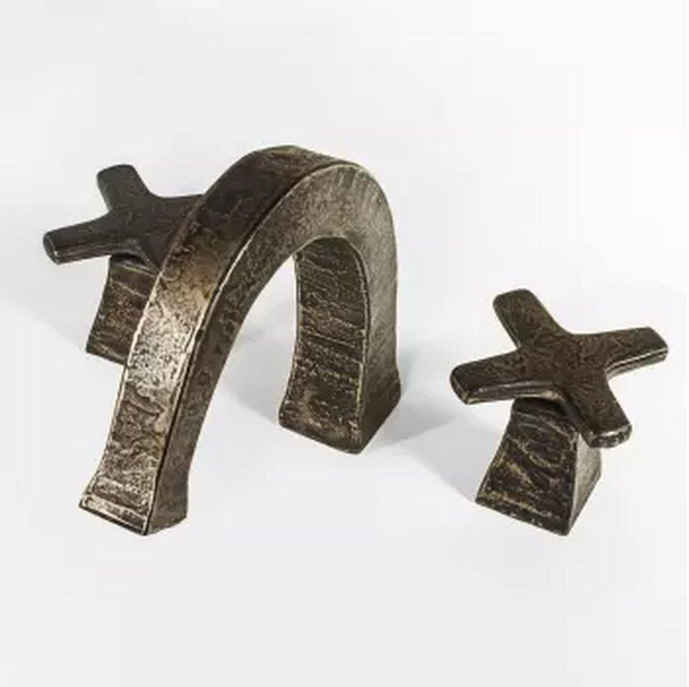 Sonoma Forge Brass Deck Mount Short Bathroom Sink Faucet 