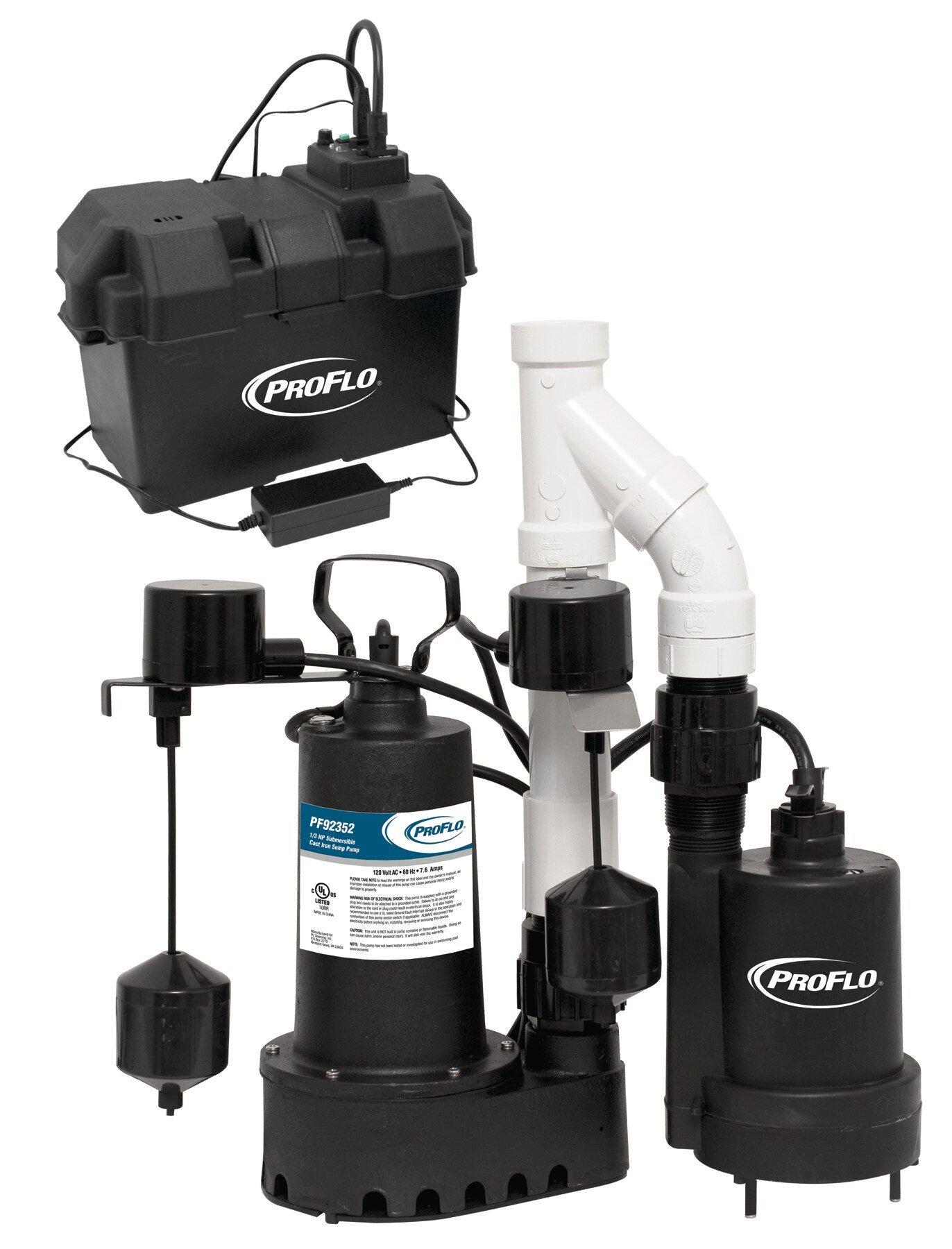 PROFLO&reg; 1-1/2 in. 12/120V 10 ft. Plastic Sump Pump 