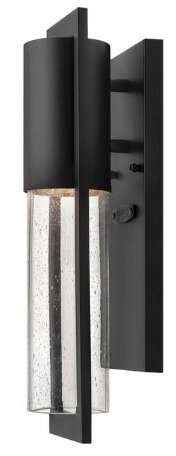15-1/2 in. 60W 1-Light Outdoor Wall Lantern in Black
