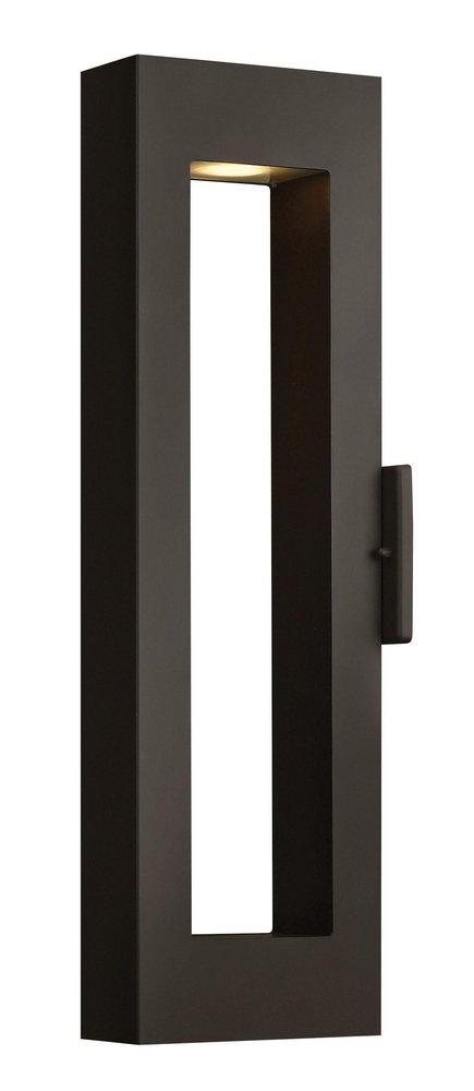 Hinkley Satin Black 11W 1-Light Integrated LED Outdoor Wall Sconce 