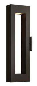 Hinkley Satin Black 11W 1-Light Integrated LED Outdoor Wall Sconce 