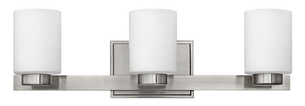 Hinkley Brushed Nickel 60W 3-Light Bath Vanity Fixture 