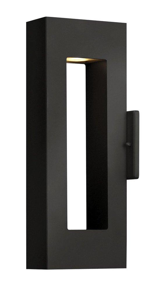 Hinkley Satin Black 2-4/5 x 16 in. 11W 2-Light LED Outdoor Wall Sconce 