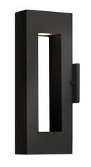 Hinkley Satin Black 2-4/5 x 16 in. 11W 2-Light LED Outdoor Wall Sconce 