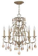 Hinkley Silver Leaf 60W 5-Light Chandelier 