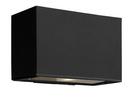6 in. 50W 2-Light Outdoor Wall Lantern in Satin Black