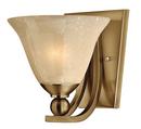7-4/5 in. 100W 1-Light Wall Sconce in Brushed Bronze