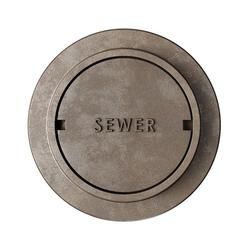 9-15/16 x 4-1/2 in. Cast Iron Valve Box Sewer Cover