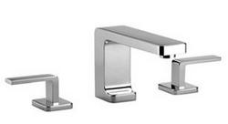 Two Handle Widespread Bathroom Sink Faucet in Polished Chrome