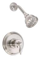 Pressure Balancing Shower Faucet Trim Only with Single Lever Handle in Brushed Nickel