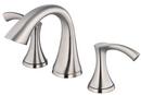 Mini Widespread Lavatory Faucet with Double Lever Handle in Brushed Nickel