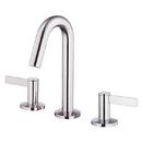 Mini Widespread Bathroom Sink Faucet with Double Lever Handle in Polished Chrome