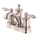 3-Hole Centerset Lavatory Faucet with Double Lever Handle in Brushed Nickel