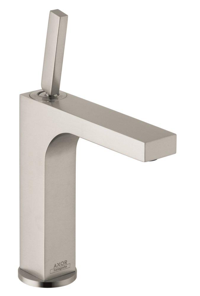 AXOR Brushed Nickel Single Handle Monoblock Bathroom Sink Faucet 