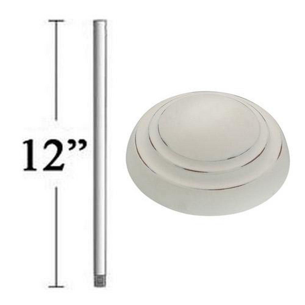 Minka Aire Provencal Blanc 12 in. Downrod 