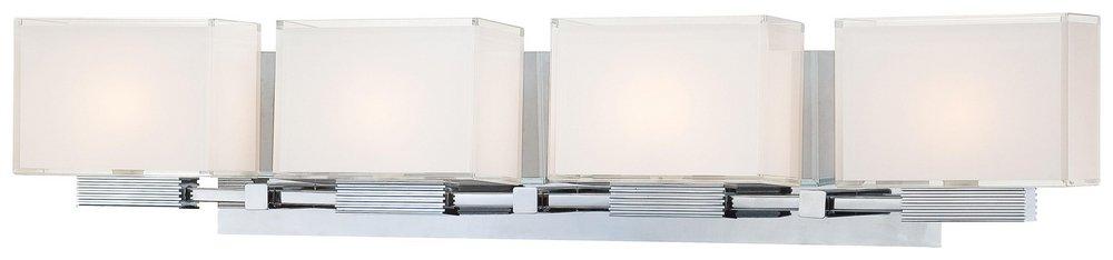 George Kovacs Polished Chrome 4-Light Double Loop Xenon Bath Light 