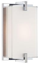 7 in. 1-Light Wall Sconce in Polished Chrome