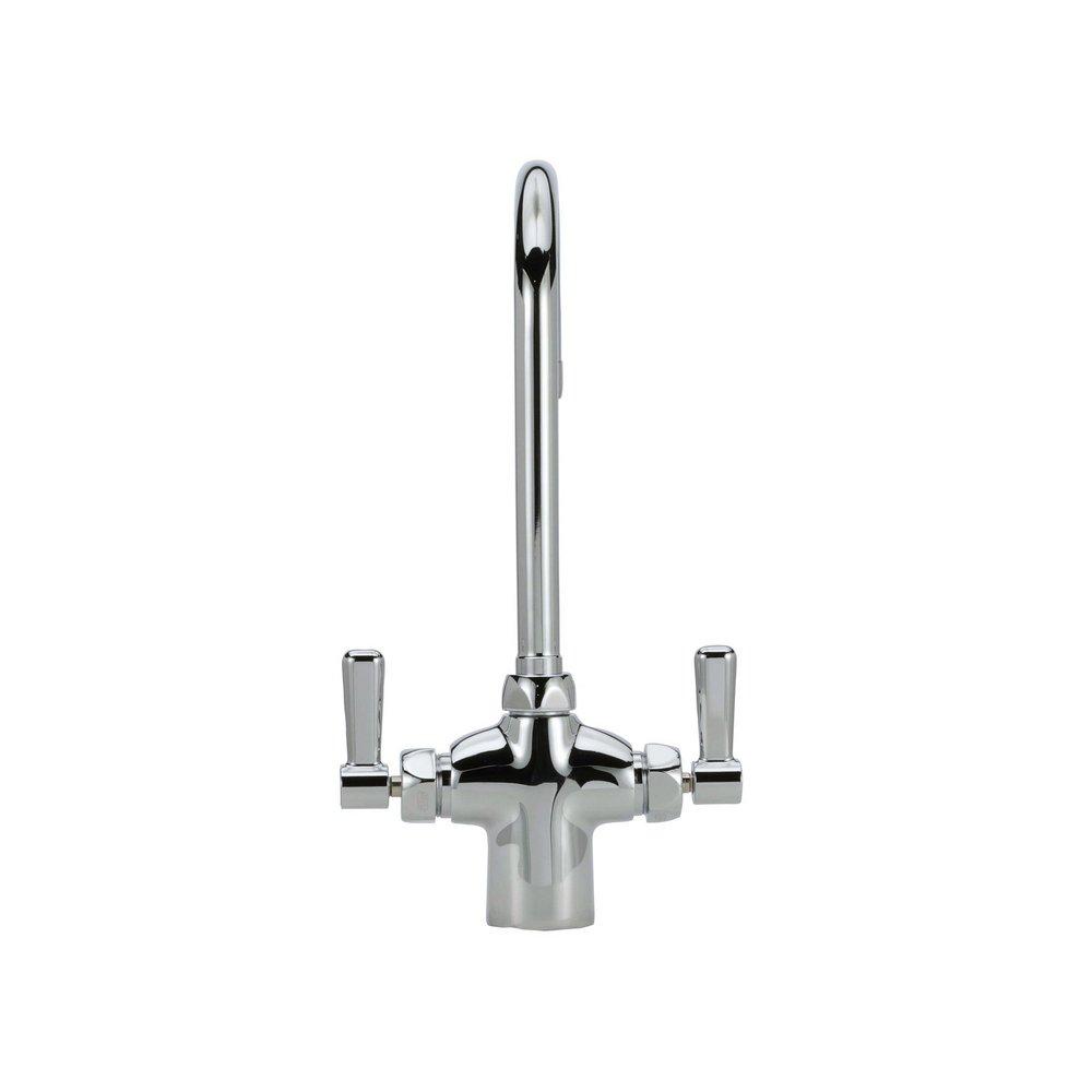 Zurn Polished Chrome Two Lever Handle Deck Mount Lab Faucet 