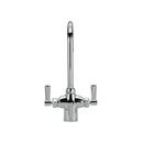 Zurn Polished Chrome Two Lever Handle Deck Mount Lab Faucet 