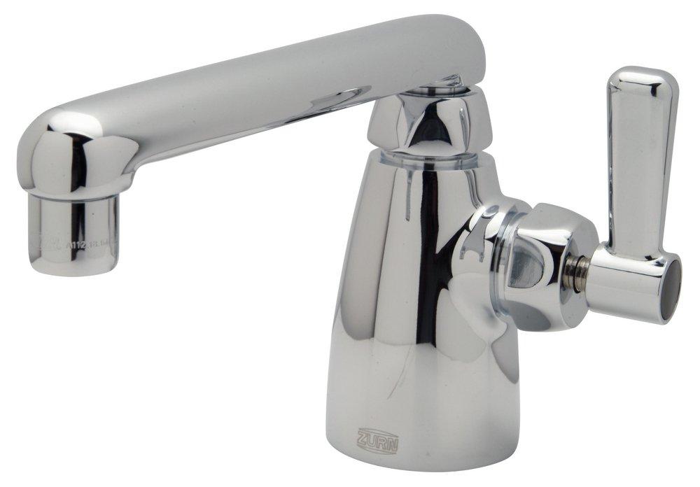 Zurn Polished Chrome Single Lever Handle Deck Mount Lab Faucet 