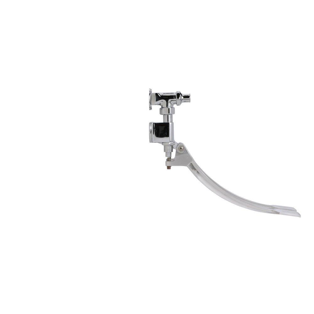 Zurn Polished Chrome Ledge-Mounted Self-Closing Double Foot Pedal Valve 