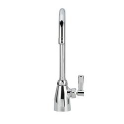 Single Lever Handle Deck Mount Service Faucet in Polished Chrome
