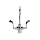 Zurn Polished Chrome Two Wristblade Handle Deck Mount Lab Faucet 