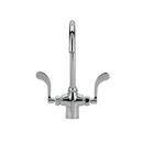 Zurn Polished Chrome 1-Hole Double Lever Handle Lab Faucet 5-3/8 in. Rigid or Swing Gooseneck Spout 