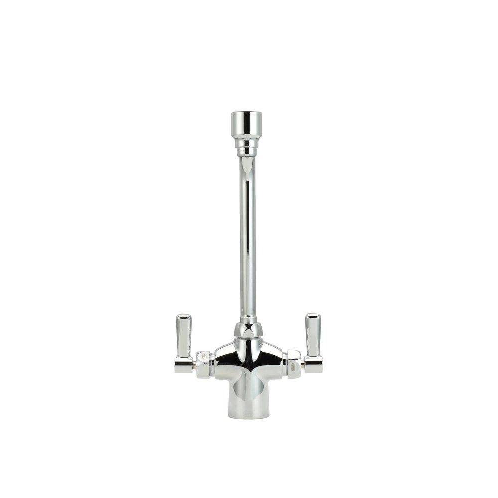 Zurn Polished Chrome Two Lever Handle Deck Mount Lab Faucet 