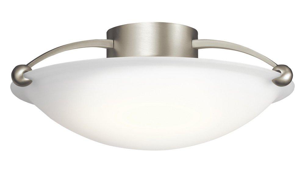 Kichler Lighting Brushed Nickel 60W 3-Light Medium Flush Mount 
