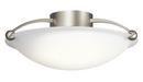 Kichler Lighting Brushed Nickel 60W 3-Light Medium Flush Mount 