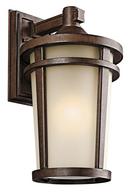 17-3/4 in. 150W 1-Light Medium Lantern in Brown Stone
