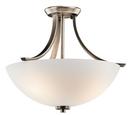 Kichler Lighting Brushed Pewter 75W 3-Light Medium Base Incandescent Ceiling Light 