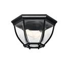 Kichler Lighting Black 7 in. 2-Light Outdoor Flushmount Fixture 