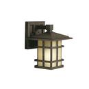 100W 1-Light Outdoor Wall Lantern in Aged Bronze