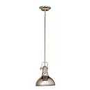 Kichler Lighting Polished Nickel 38-1/2 in. 100W 1-Light Medium Pendant 