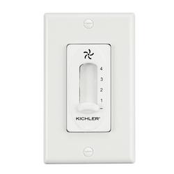 4-Speed Fan Sliding Control in White