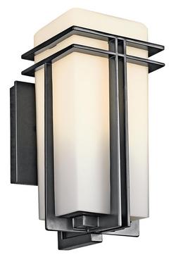 11-3/4 in. 100W Medium Lantern in Black