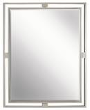 30 x 24 in. Rectangle Mirror in Brushed Nickel