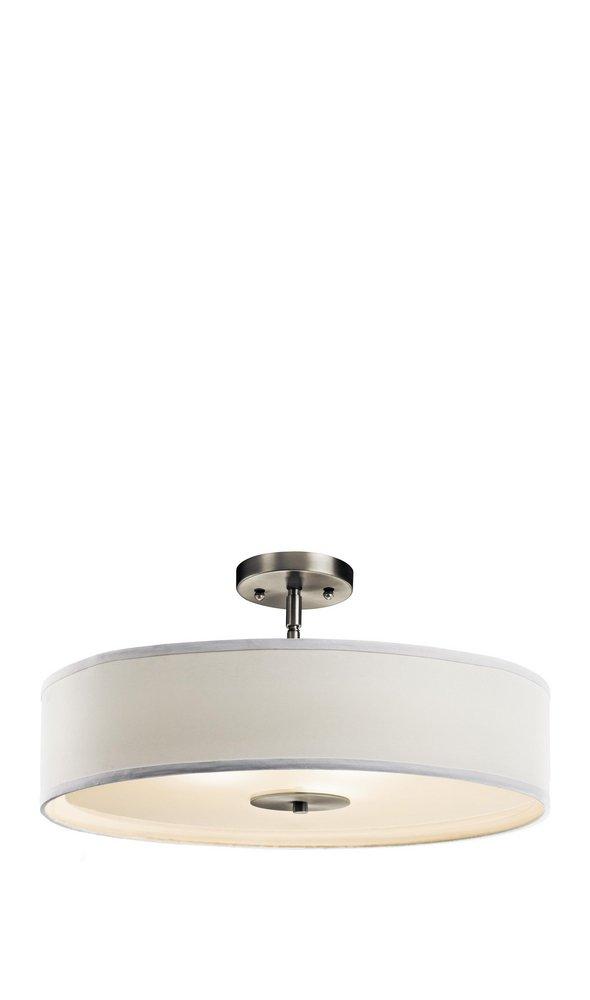 Kichler Lighting Brushed Nickel 100W 3-Light Medium Pendant 