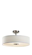 Kichler Lighting Brushed Nickel 100W 3-Light Medium Pendant 