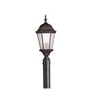 Kichler Lighting Tannery Bronze 22-3/4 x 9-1/2 in. 1-Light Outdoor Post Mount 
