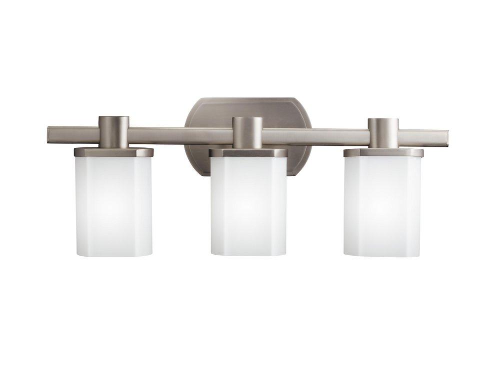 Kichler Lighting Brushed Nickel 5-1/2 in. 100W 3-Light Medium Bracket 