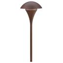 24.4W 1-Light Incandescent Wedge Landscape Path Light in Textured Tannery Bronze