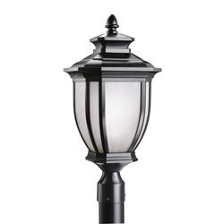 150W 1-Light Medium Post in Black