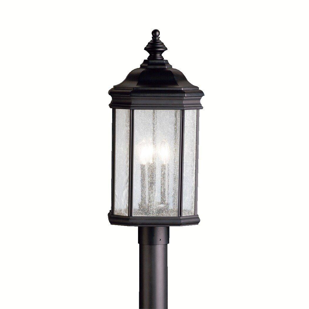 Kichler Lighting Black 60W 120V Candelabra Outdoor Post Mount 