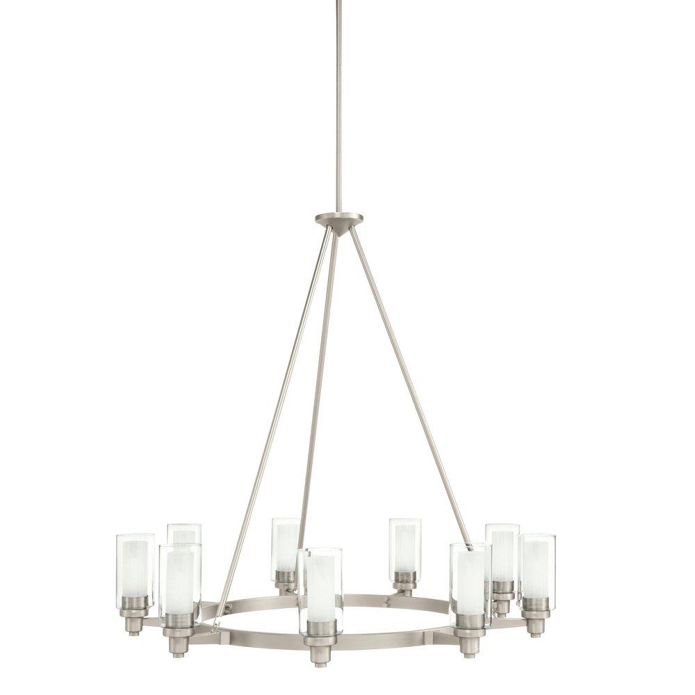 Kichler Lighting Brushed Nickel 60W 9-Light Medium Incandescent Chandelier 