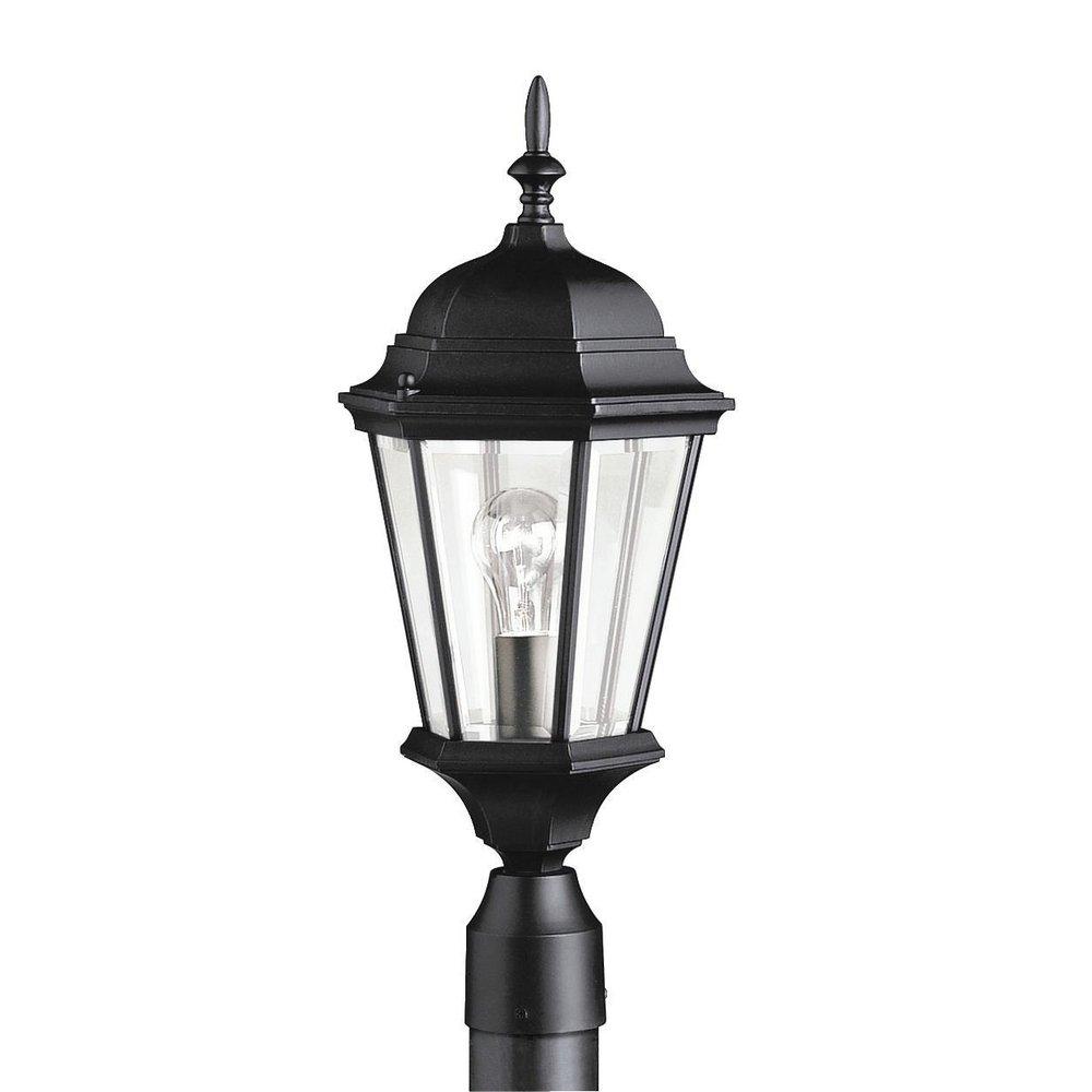 Kichler Lighting Black 22-3/4 x 9-1/2 in. 1-Light Outdoor Post Mount 