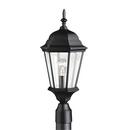 150W 1-Light Medium Incandescent Lantern Post in Black