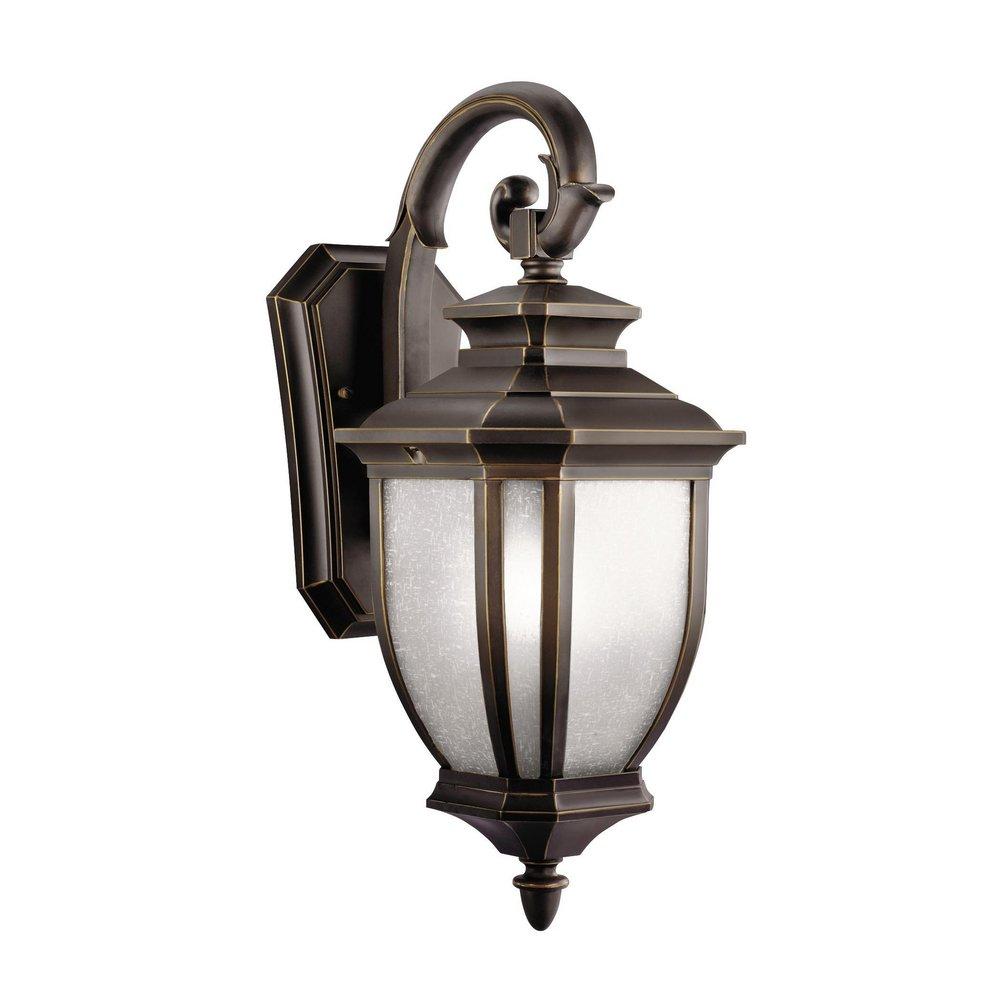 Kichler Lighting Rubbed Bronze 100W 1-Light Wall Mount Outdoor Lantern 